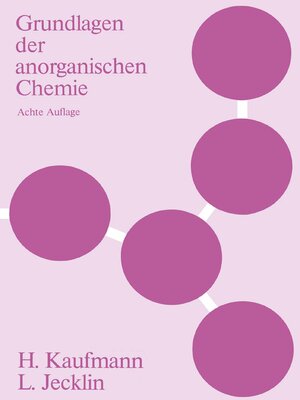 cover image of Grundlagen der anorganischen Chemie